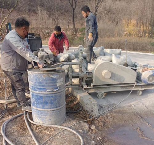 呼玛路面下沉注浆